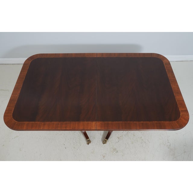 Traditional Henkel Harris Model 2276 Mahogany Dining Room Table For Sale - Image 3 of 18
