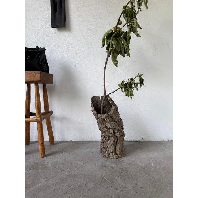 Vintage Cork Bark Vase, 1970s For Sale - Image 6 of 18
