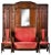 Art Deco Cloakroom Sofa in Mahogany For Sale