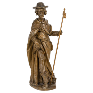Louis XV Carved Oak Sculpture
