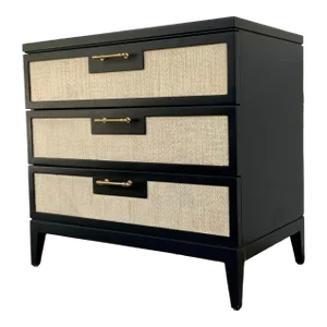 Villa & House Modern Black Lacquer Astor Side Table