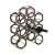 Vintage 1960s mid-century modern handmade brutalist welded 9-bottle wine rack. Features steel geometric circles with...