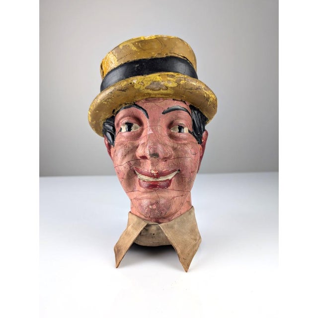 Dean Martin Wooden Advertising Head, 1950s For Sale - Image 9 of 9
