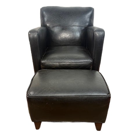 1960s Bradington Young Armchair and Ottoman For Sale