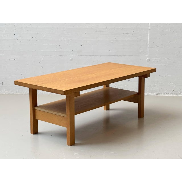 Mid-Century Scandinavian Oak Coffee Table, 1970s For Sale - Image 5 of 17