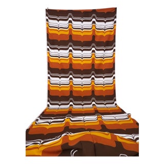 Mid-Century Modern German Fabric for Curtains, 1970s For Sale