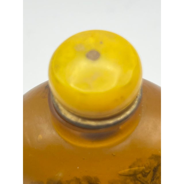 Oversize VIntage Inside Painted Snuff Bottle For Sale - Image 9 of 12