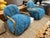 Boho Chic Ocean Kia Fur Accent Chair For Sale - Image 3 of 3