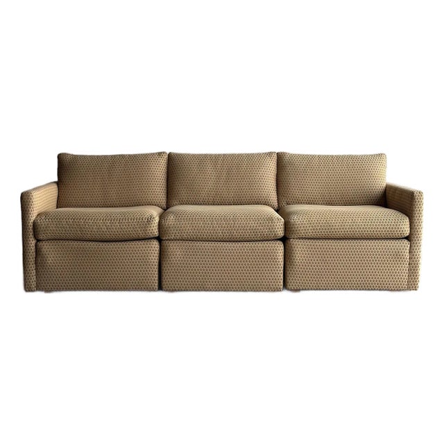 Vintage Modular Three-Piece Sectional Sofa, Charles Pfister for Knoll, C. 1990 For Sale