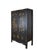Chinese Hand Painted Flower 2 Panel Doors Antique Chinese Cabinet For Sale - Image 3 of 16