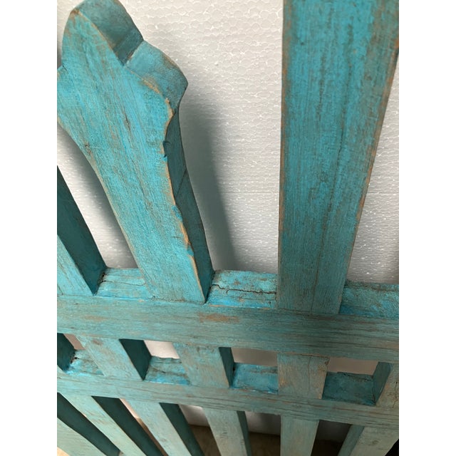 Gate Triple Arched With Spires Blue For Sale - Image 9 of 13
