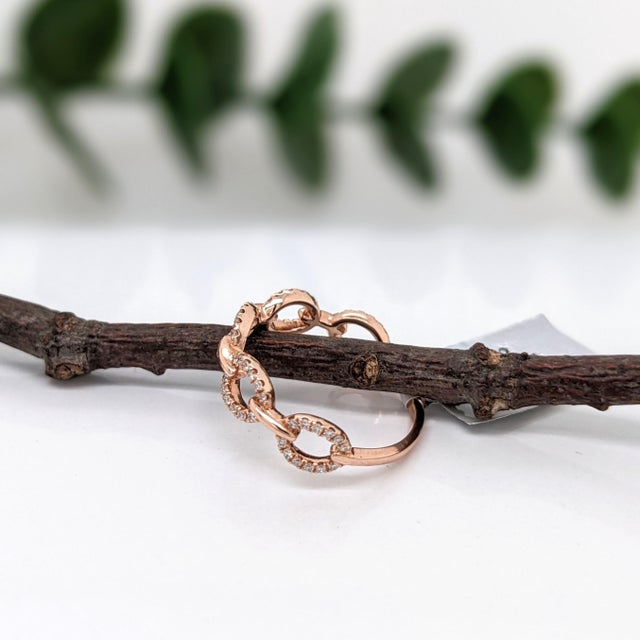 2020s Beautiful Diamond Band in Solid 14k Gold | Earth Mined Diamonds, Size 6.75 For Sale - Image 5 of 7