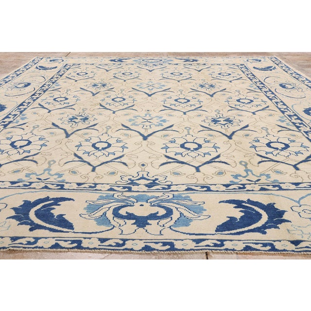 Antique Turkish Oushak Rug, 09'06 X 12'03 For Sale - Image 9 of 10