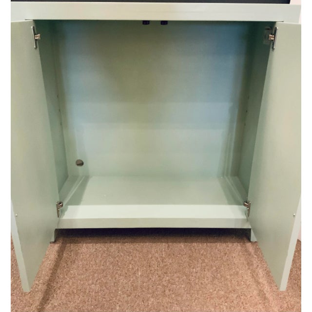 Modern Ronin’s Egg Blue Geometric Cabinet For Sale In Atlanta - Image 6 of 7