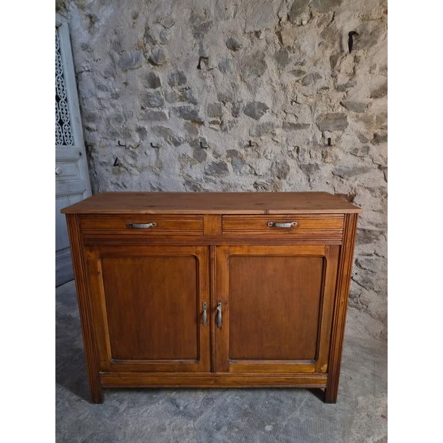 Rustic French Country Sideboard in Wood, 1950 For Sale - Image 6 of 18