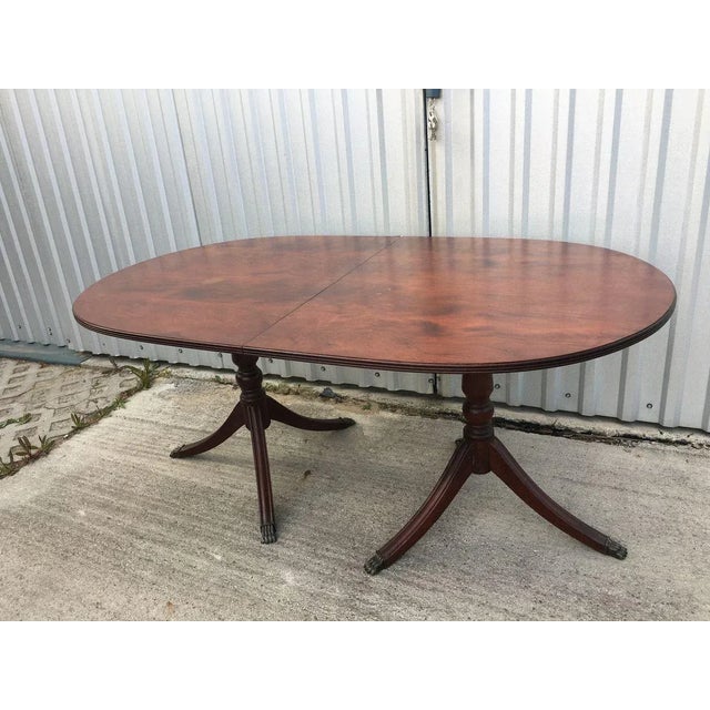 Wood Oval Extendable Table, 1970s For Sale - Image 7 of 18