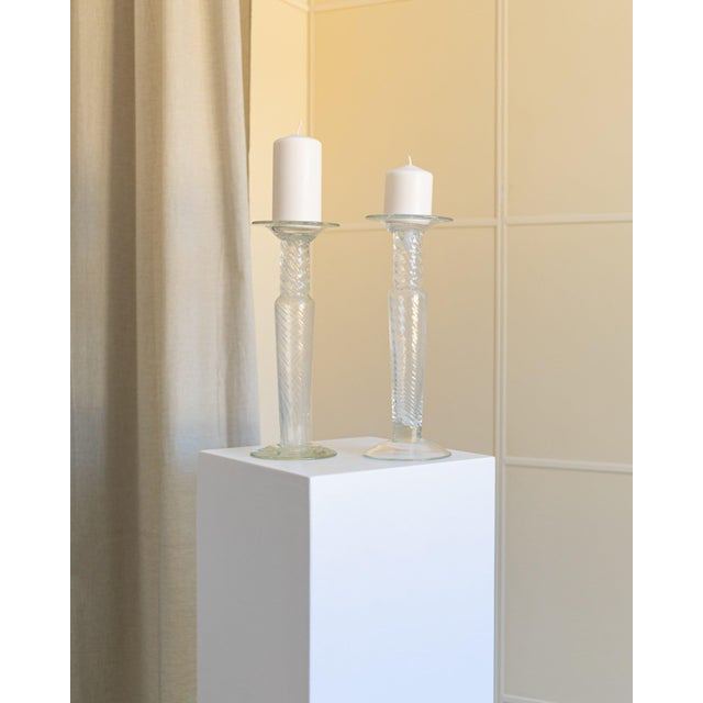 Candleholders in Murano Glass by Franco Moretti, Italy, 1960s, Set of 2 For Sale - Image 11 of 11