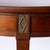 Brown Round Stickley Table With Brass Inlay For Sale - Image 8 of 12