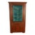 Antique American Painted Pine Federal Country Corner Cabinet Pennsylvania 1820 For Sale