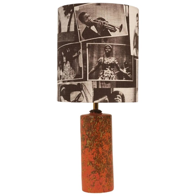 Mid-Century Hungarian Studio Ceramic Table Lamp, 1950s For Sale