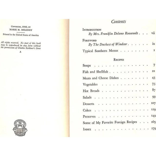 "Some Favorite Southern Recipes of the Duchess of Windsor" 1942 the Duchess of Windsor For Sale - Image 10 of 13