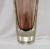 Vintage Geometric Deep Amethyst Sommerso Glass Vase For Sale - Image 4 of 11