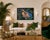 Vintage Large Scale Tropical Bird Parrot Painting on Canvas Framed and Signed by the Artist, Lee Reynolds 40"H x 50"W The...