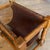Dutch Wood Magazine Rack with Leather Sling, 1970s For Sale - Image 9 of 12