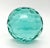 Mid-Century Modern Vintage Aqua Faceted Glass Paperweight – Mid-Century Modern / Minimalist For Sale - Image 3 of 7
