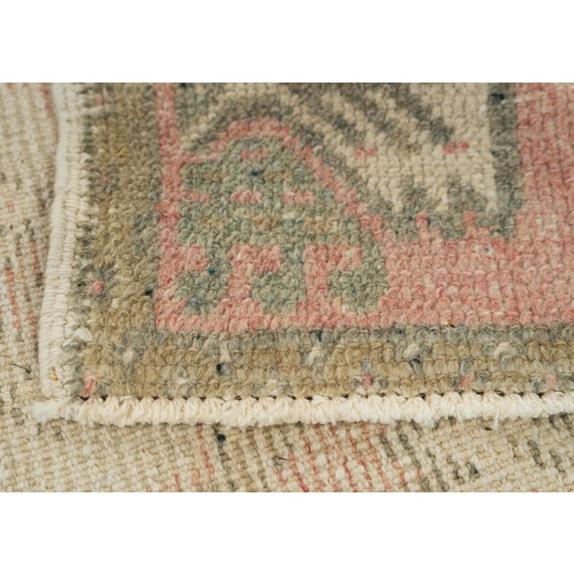 Turkish Mini Rug Oriental Hand Knotted Vintage Rug 1'9" x 3'4" #21138 For Sale In Houston - Image 6 of 8