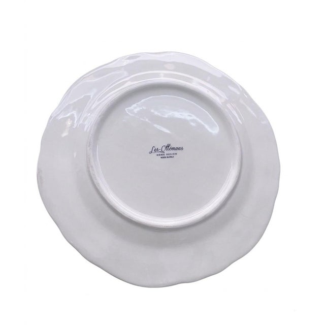 Les-Ottomans Italian Ceramic Palm Tree Dinner Plate For Sale - Image 4 of 5