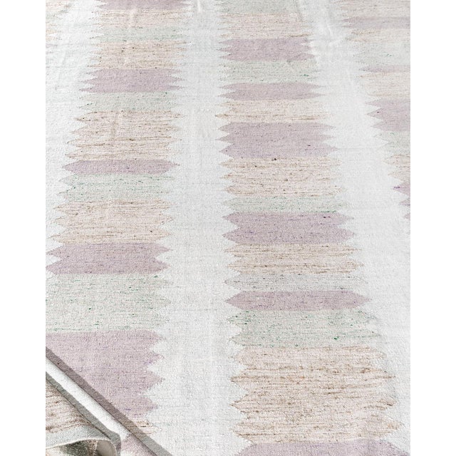 Contemporary Swedish Style Kilim Deco Rug 8' X 10' For Sale - Image 3 of 16