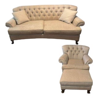 Elevate Your Home With the Timeless Elegance of This Classic Ethan Allen "Shawe" Living Room Set. For Sale
