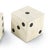 Regina Andrew Oversized Bone Gaming Dice - A Pair For Sale - Image 4 of 4