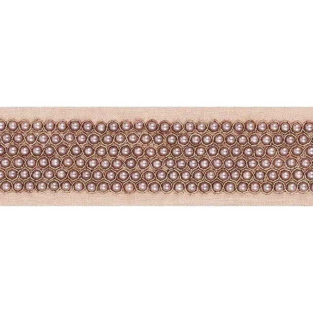 Contemporary Schumacher Garbo Tape in Blush For Sale - Image 3 of 3