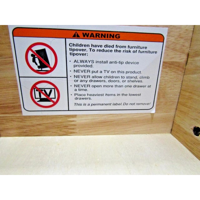 Wood Black One Drawer Nightstand With Built in Outlets Attributed to Fairfield Chair Company For Sale - Image 7 of 16