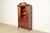English Baker Furniture Style Federal Carved Mahogany Bookcase Cabinet, Circa 1940s For Sale - Image 3 of 15