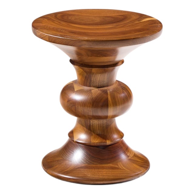 Charles & Ray Eames for Herman Miller Mid Century Walnut Time Life Stool For Sale