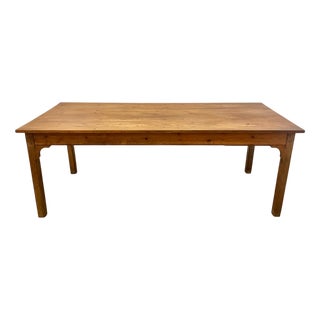French Dining Table in Oak For Sale