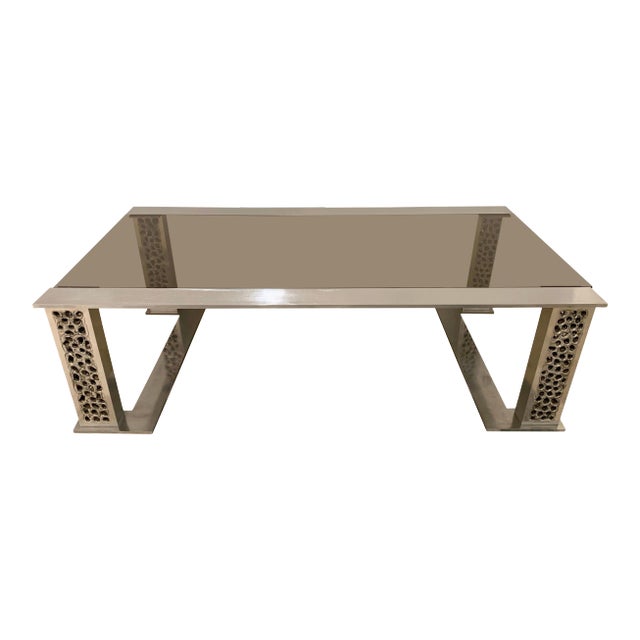 1970s Willy Luyckx Aluclair Belgian 1970s Sculptural Table For Sale