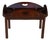 1991 Vintage Bombay Co Campaign Style Cherry Finished Butler's Coffee Tray Table For Sale