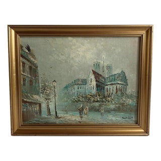 Caroline Burnett, Landscape Composition, 1930s, Oil Painting on Canvas, Framed For Sale