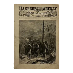 Vintage 1864 Harper's Weekly Journal of Civilization New York