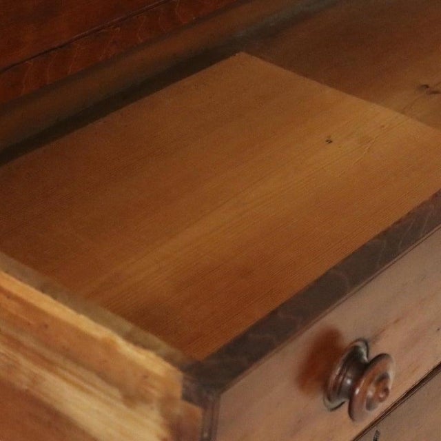 American Empire Cherry & Tiger Maple Gentlemen’s Chest C1840 For Sale - Image 9 of 12