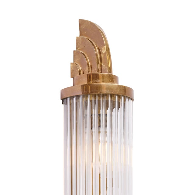 Art Deco Period French Glass Sconces For Sale - Image 9 of 9
