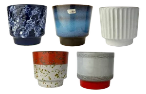 Vintage WGP Fat Lava Planters by Marei & Carstens for Carstens Tönnieshof, 1950s, Set of 5