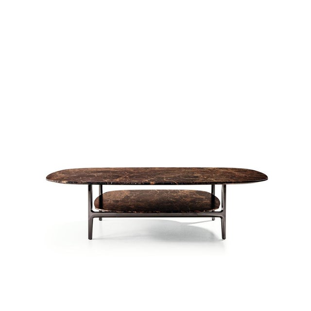 Volage Ex-S Coffee Table in Marble and Aluminium Base by Philippe Starck for Cassina For Sale - Image 6 of 18