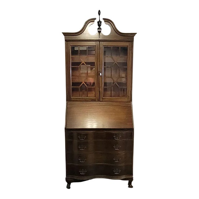 Antique North-Western American Chippendale Mahogany Secretary For Sale