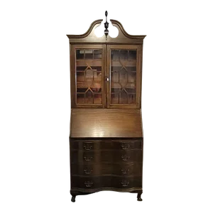 Antique North-Western American Chippendale Mahogany Secretary