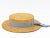 The Ridgemont Make's vintage 1930s boater hat showcases timeless elegance with its natural straw construction. Adorned...
